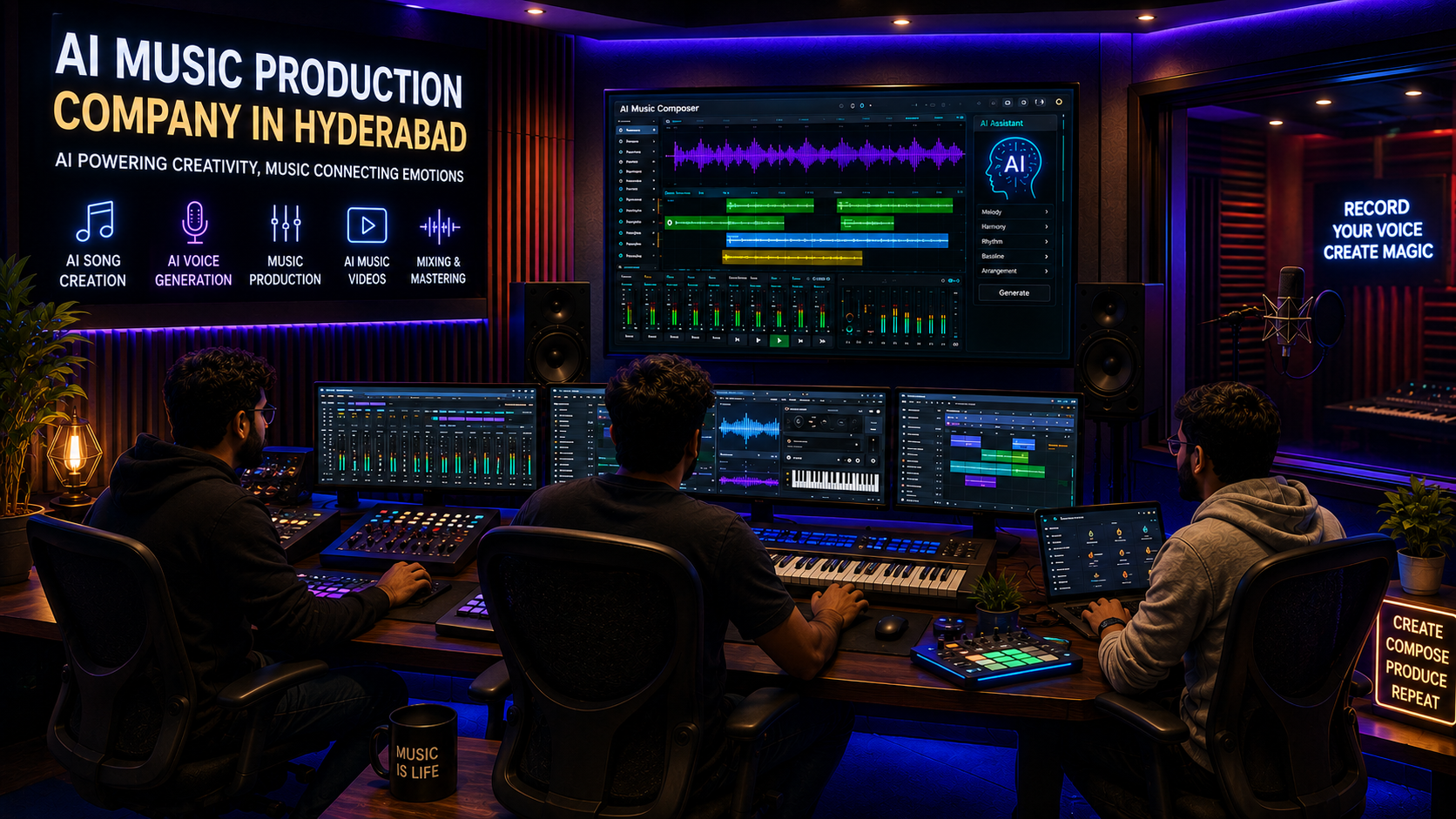AI Music Production Company in Hyderabad
